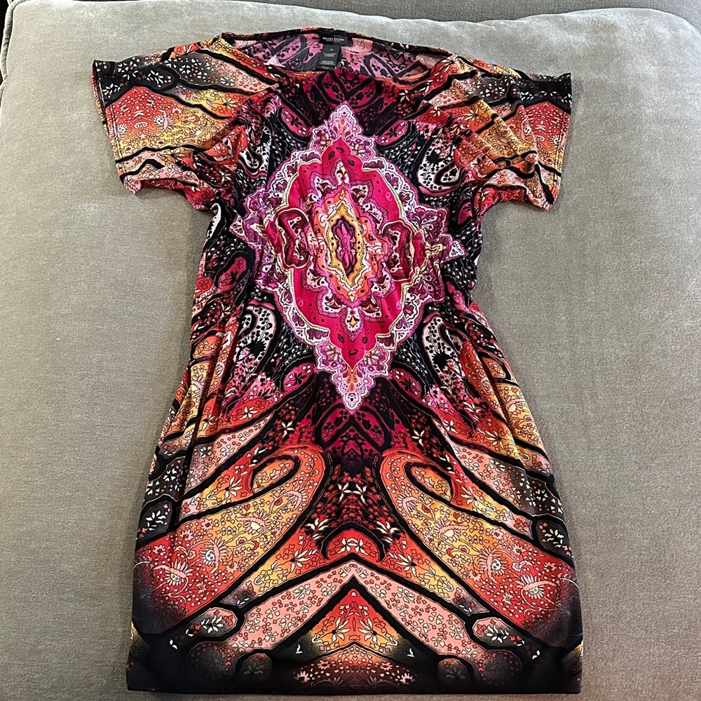 Bisou Bisou Multicolor Patterned Dress